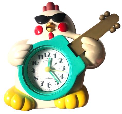 rock and roll chicken alarm clock